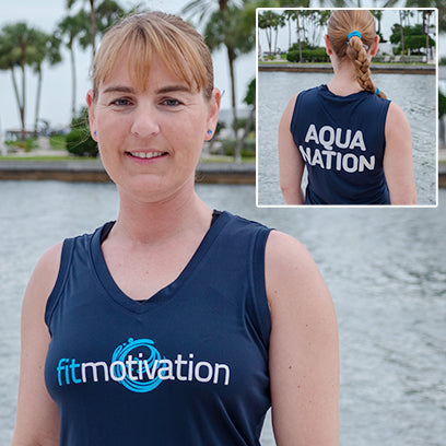 Fitmotivation shirt - Ladie's Navy